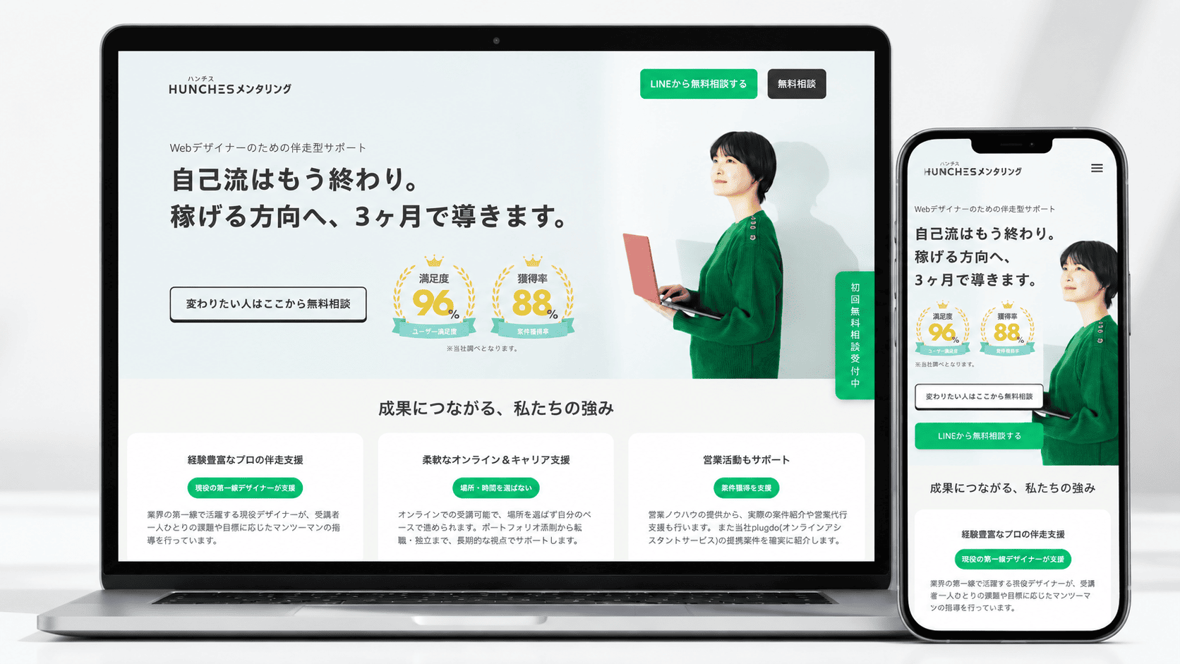 HUNCHES メンタリング の制作物